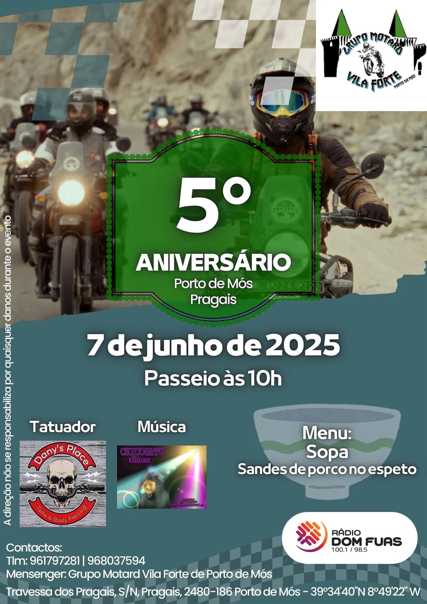 5º Aniversário – Grupo Motard Vila Forte Porto de Mós