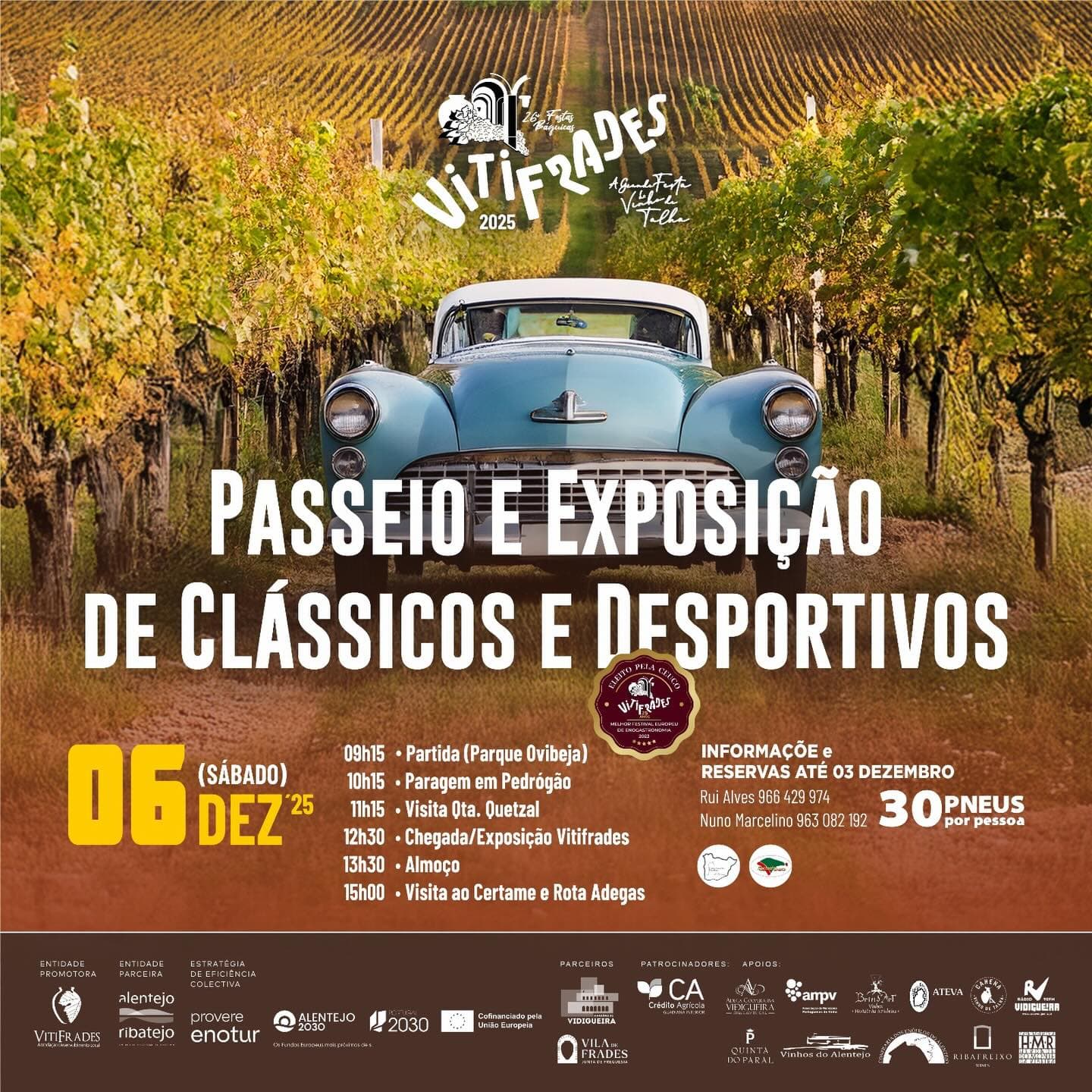 Passeio de Clássicos e Desportivos