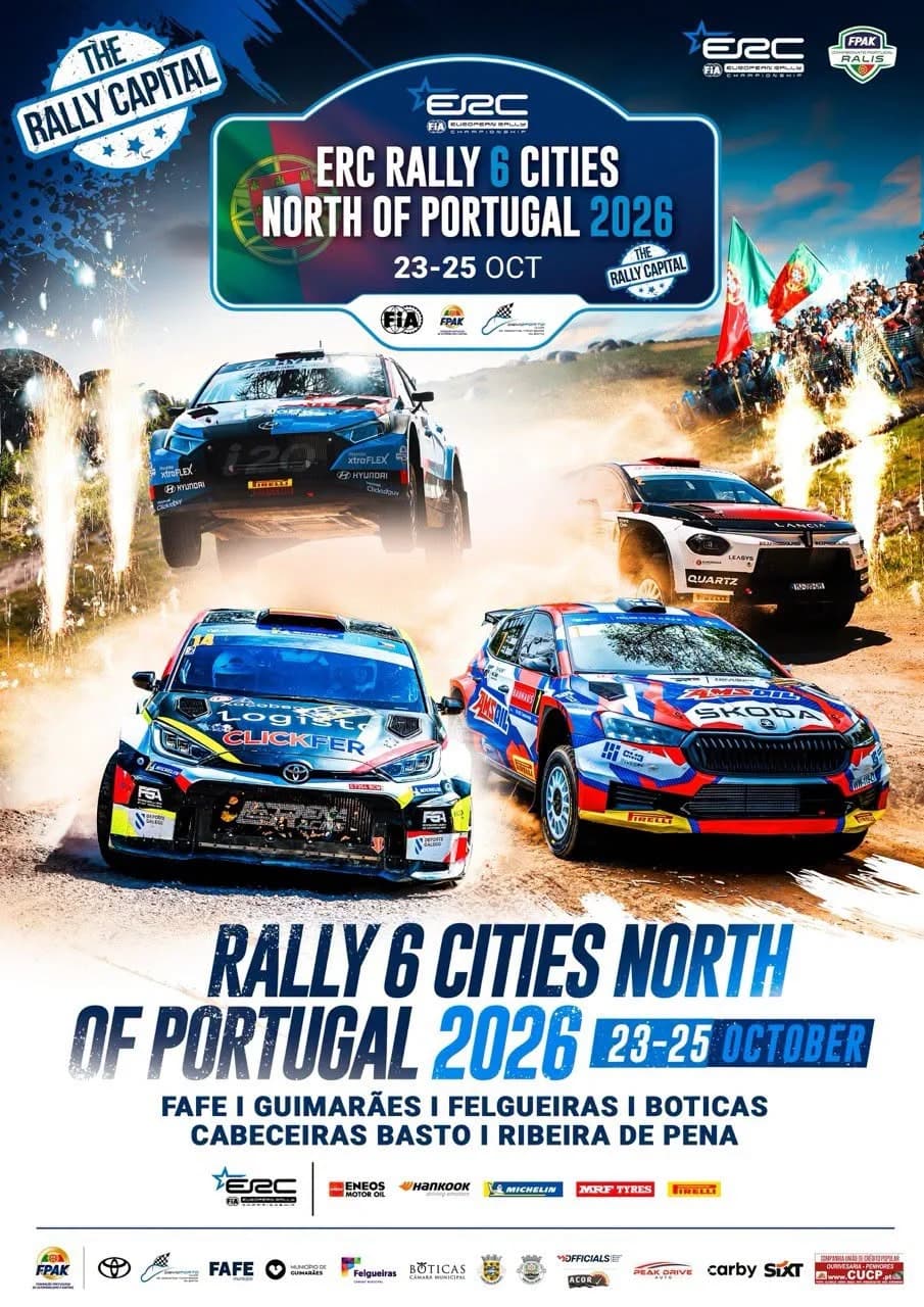 ERC Rally 6 Cities North of Portugal 2026