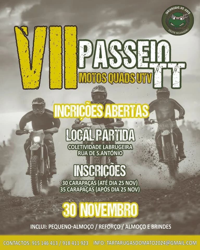 7ª Passeio TT das Tartarugas do Mato