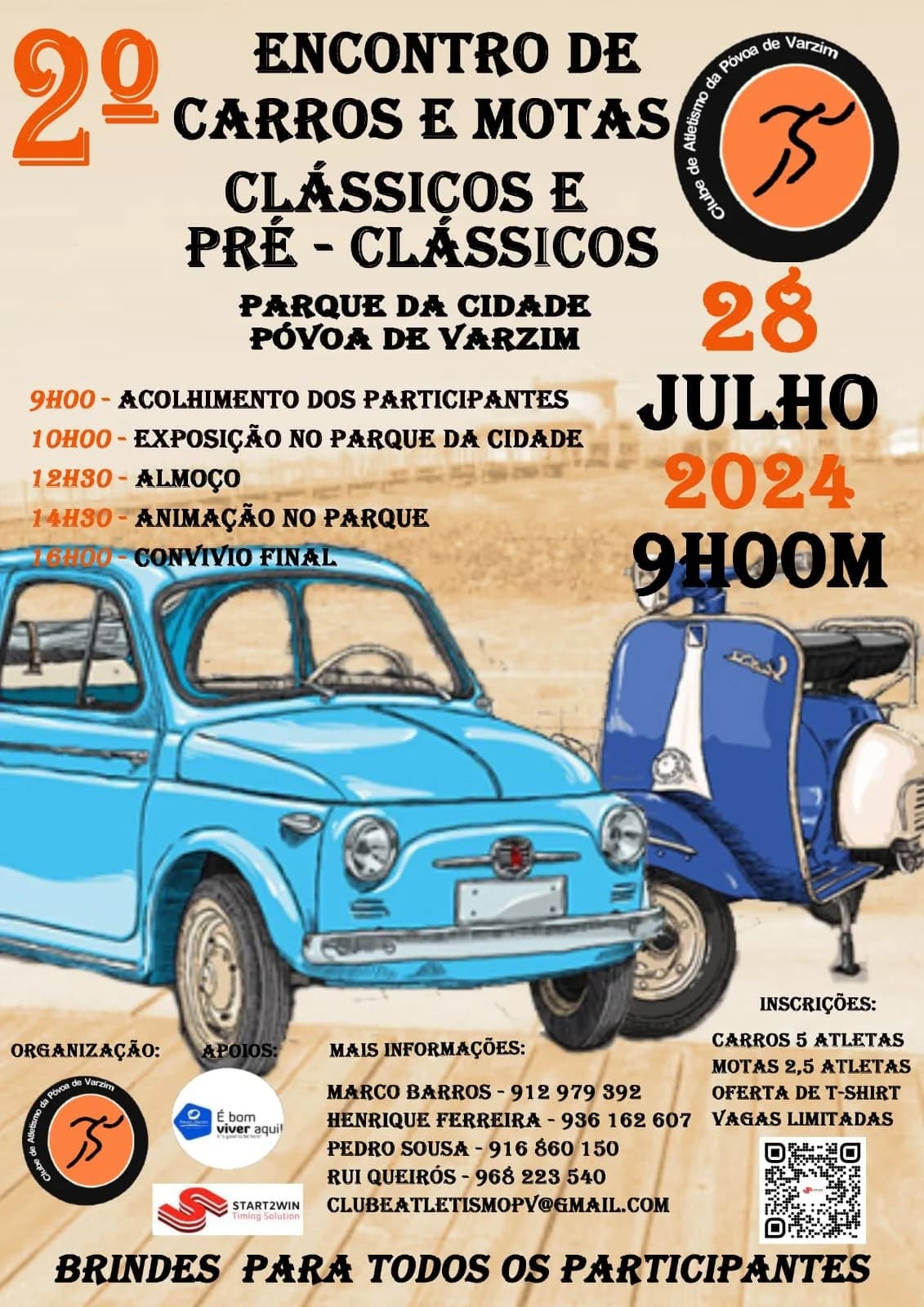 2º Encontro de Carros e Motas Clássicas e Pré-Clássicos – CAPV