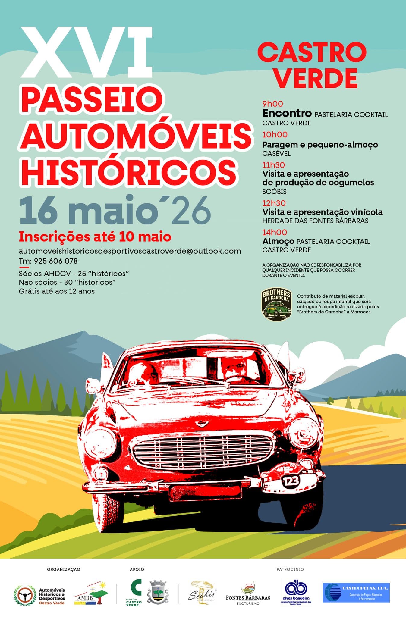 XVI Passeio Automóveis Históricos - Automóveis Históricos e Desportivos de Castro Verde - AMBB
