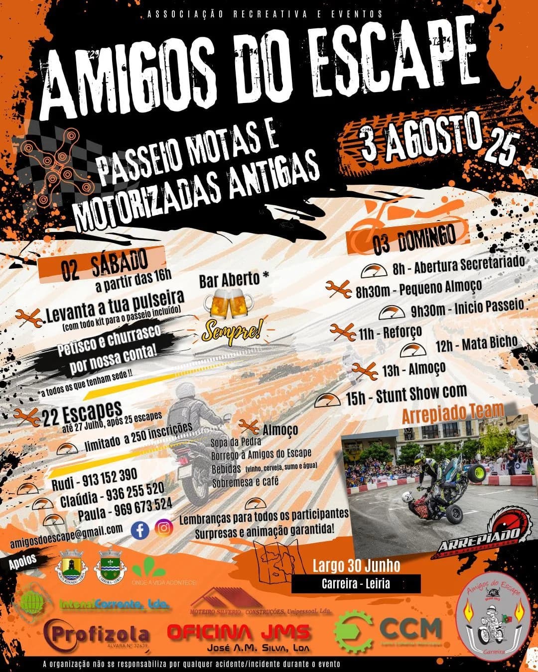 10º Passeio de Motas e Motorizadas Antigas – Amigos do Escape