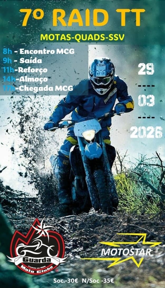 7º Raid TT - Motas, Quads  e SSV