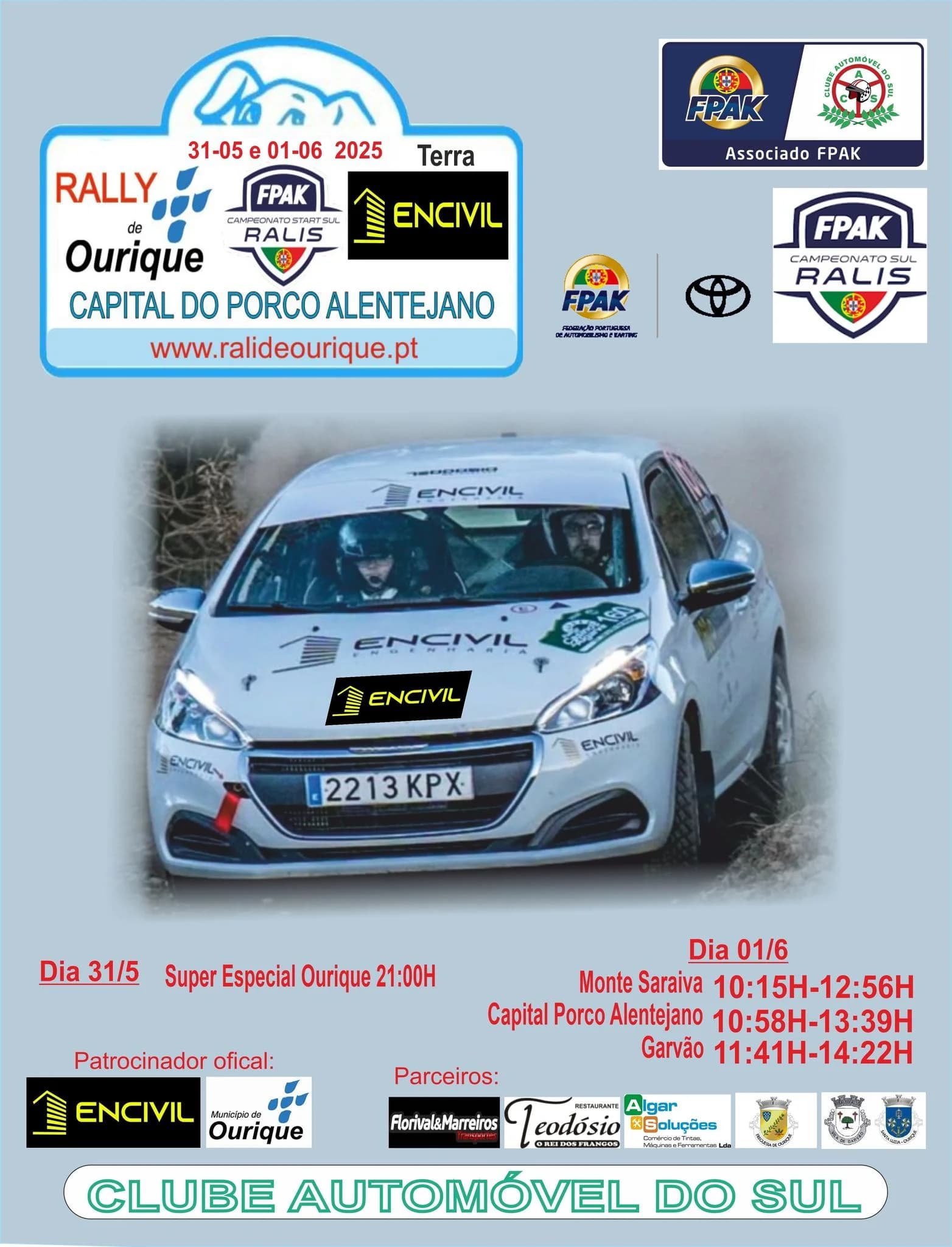 Rali de Ourique – Capital do Porco Alentejano – Encivil