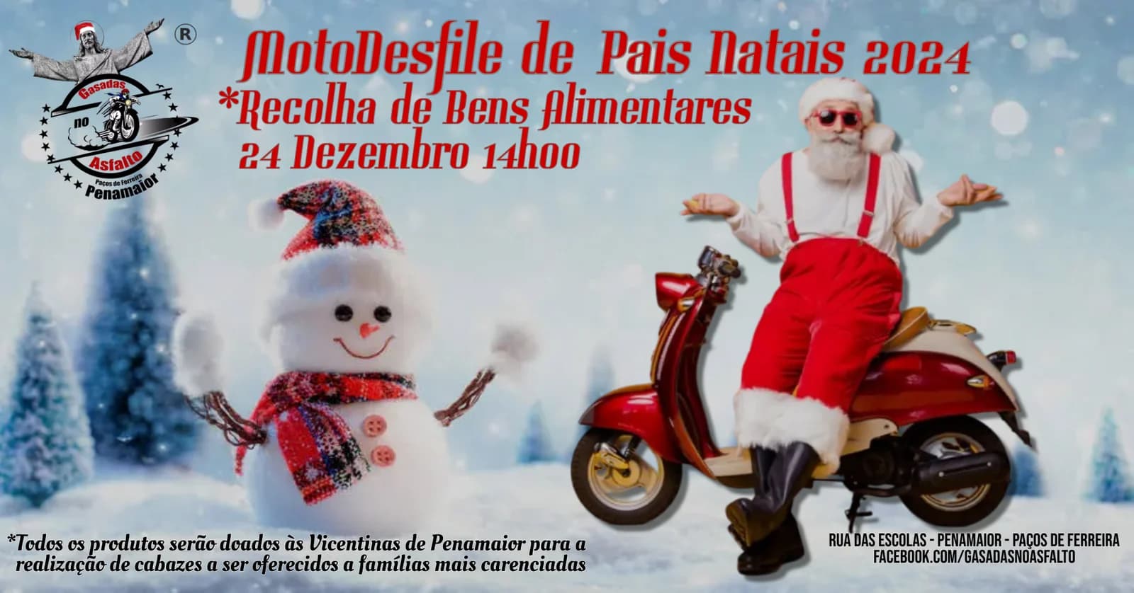 MotoDesfile de Pais Natais Solidário – Gasadas no Asfalto