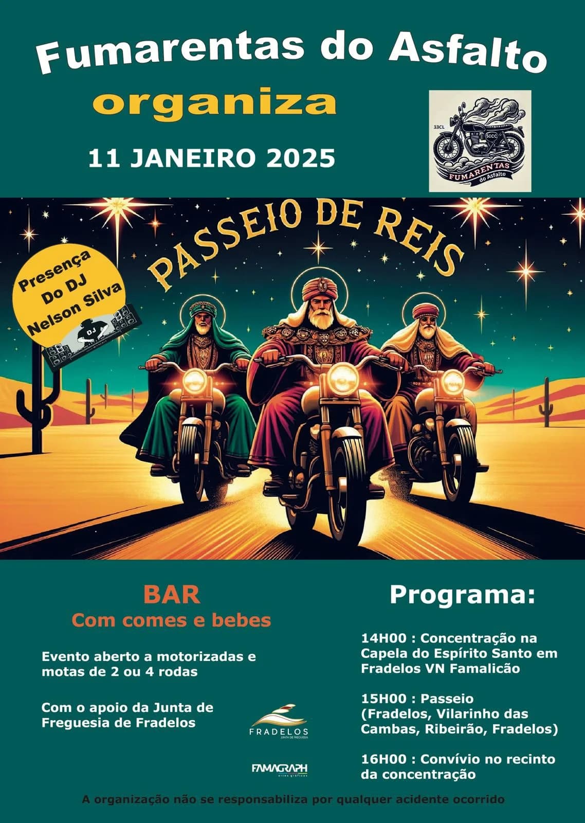 Passeio de Reis Fumarentas do Asfalto