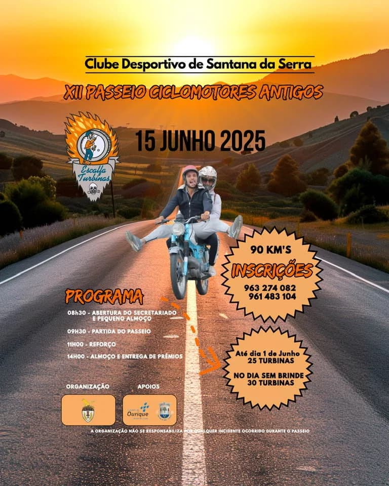 12º Passeio de Ciclomotores Antigos