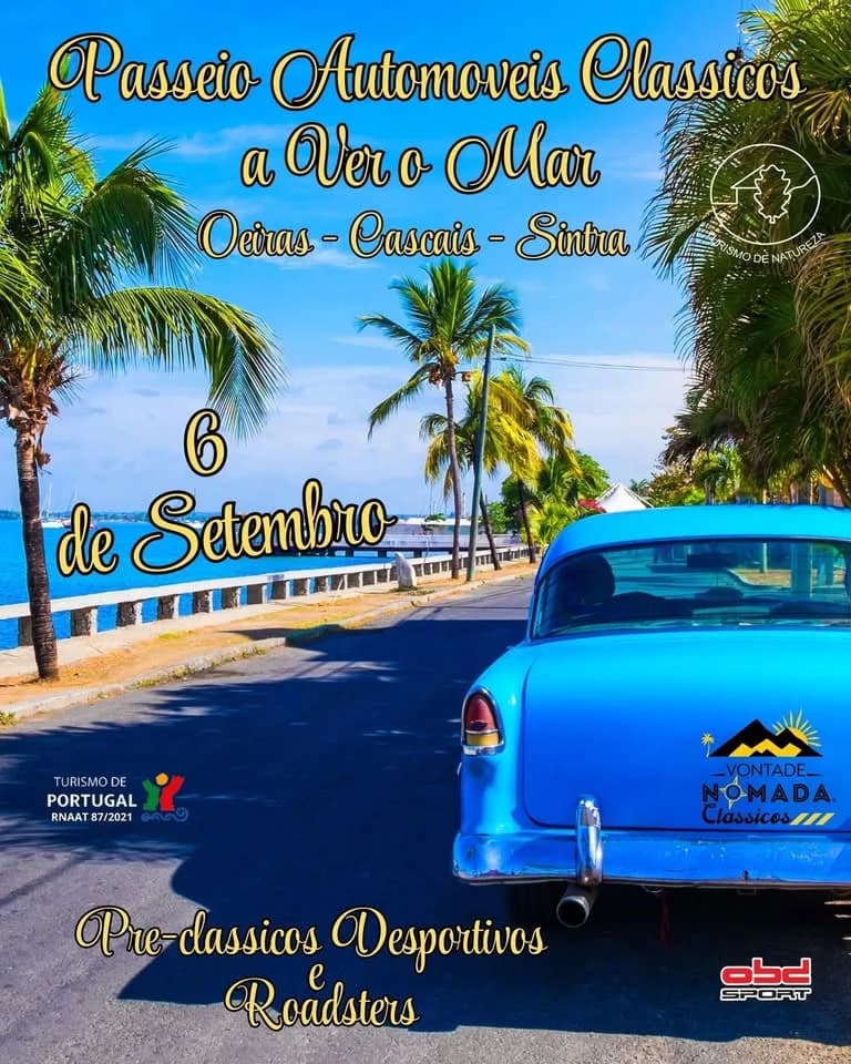 Passeio Automóveis Clássicos a Ver o Mar – Vontade Nómada Clássicos