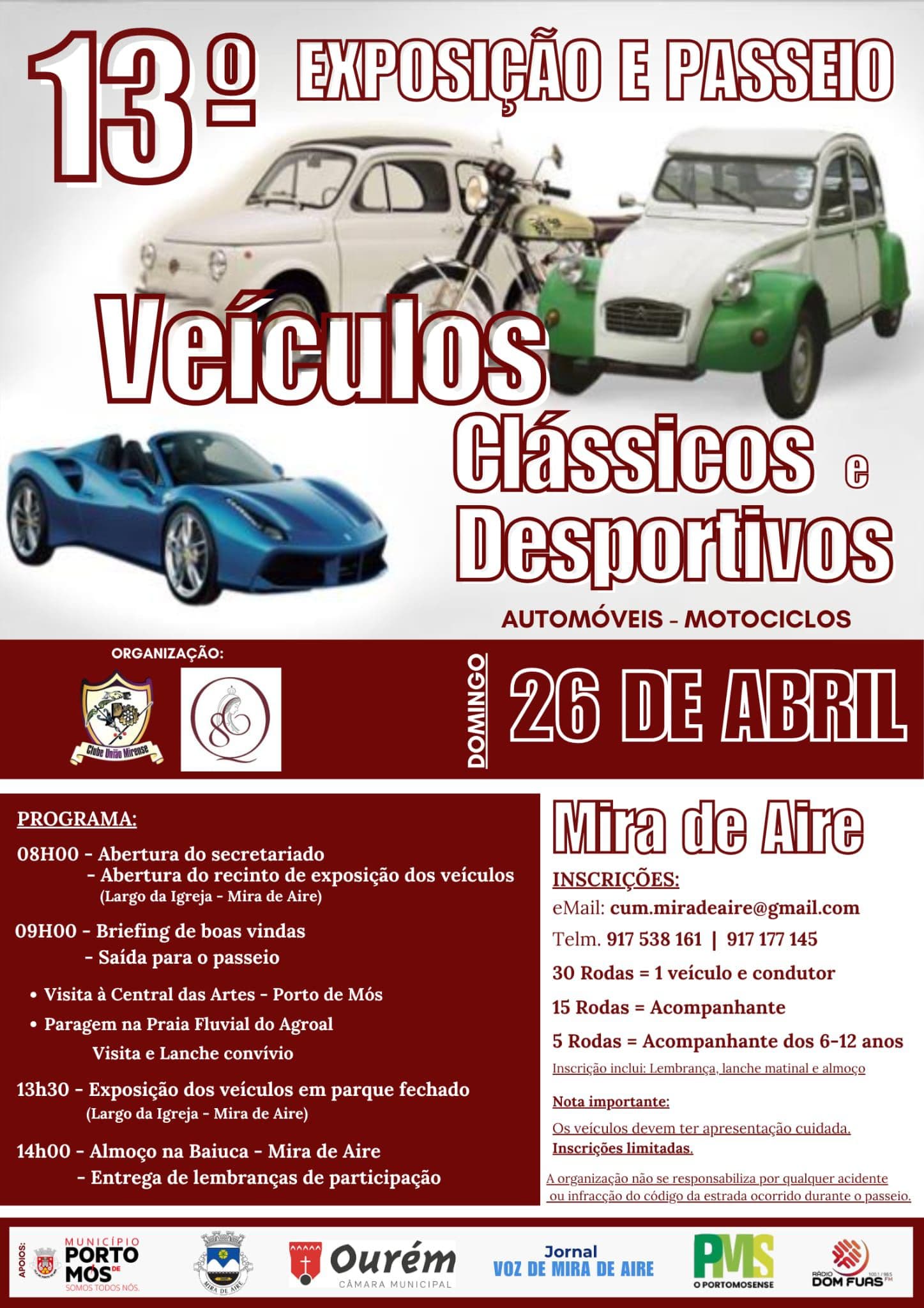 13ª Exposição e Passeio de Veículos Clássicos e Desportivos