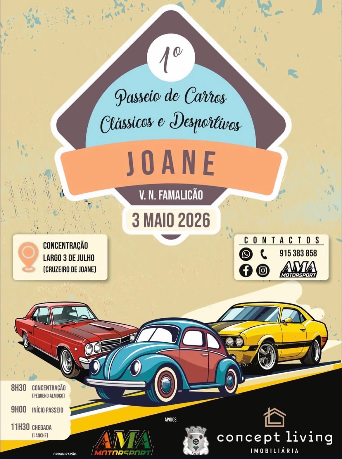 Passeio de Clássicos e Desportivos de Joane