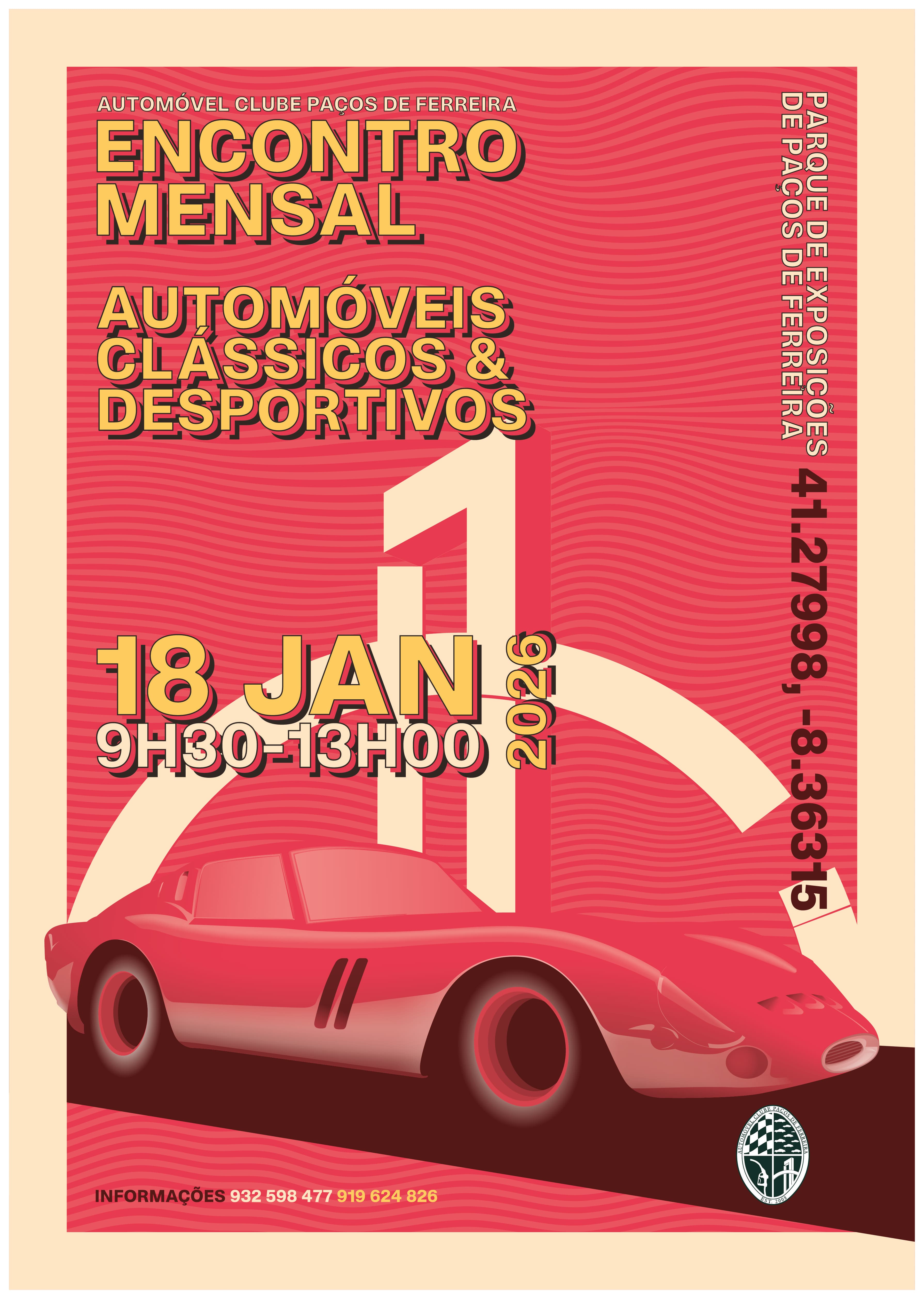 Encontro mensal de clássicos e desportivos 
