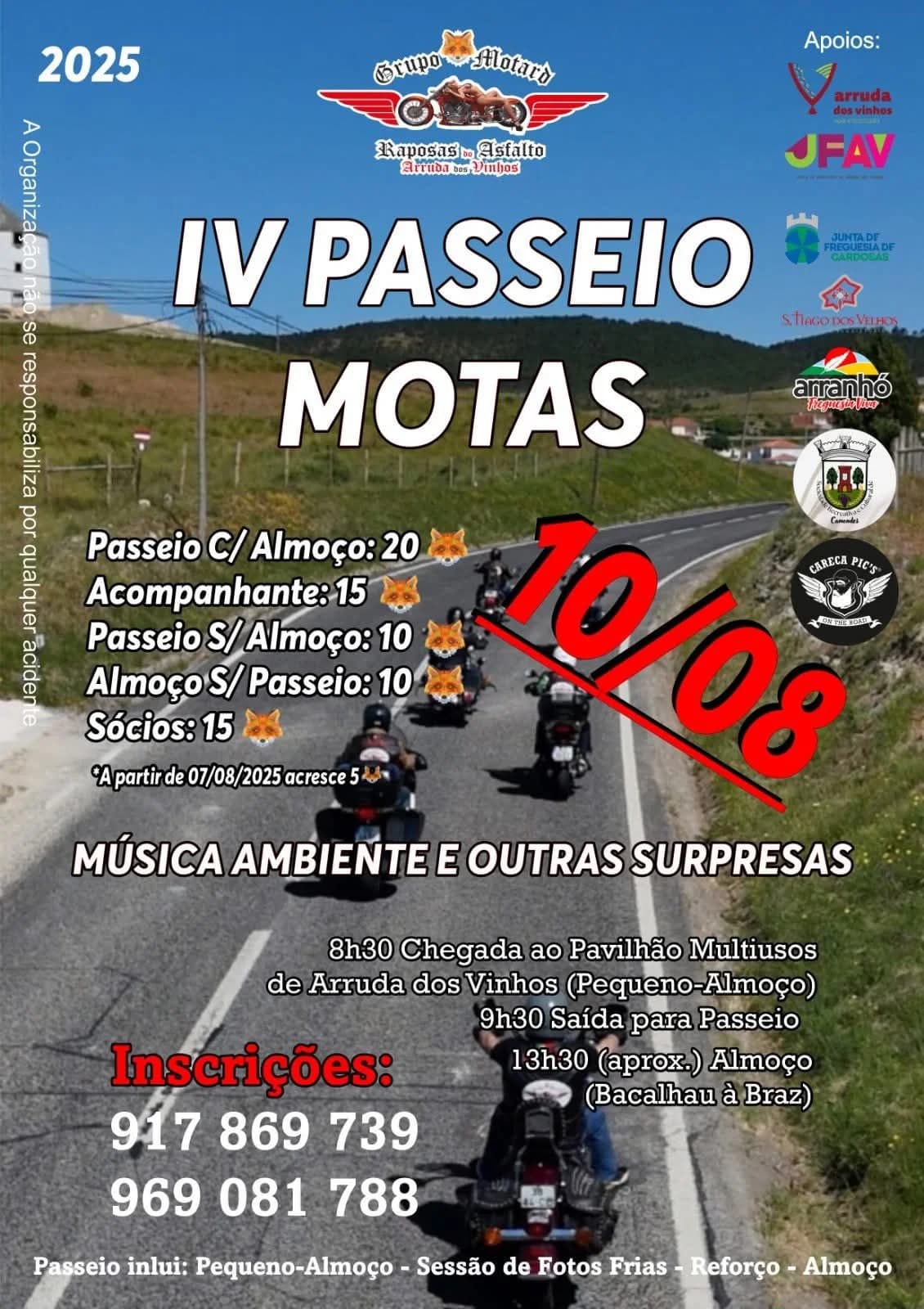 4º Passeio de Motas – Grupo Motard Raposas do Asfalto