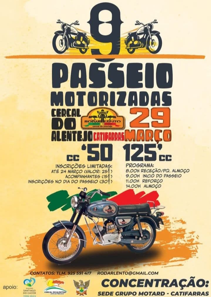 9.º Passeio de Motorizadas – Catifarras (Cercal do Alentejo)