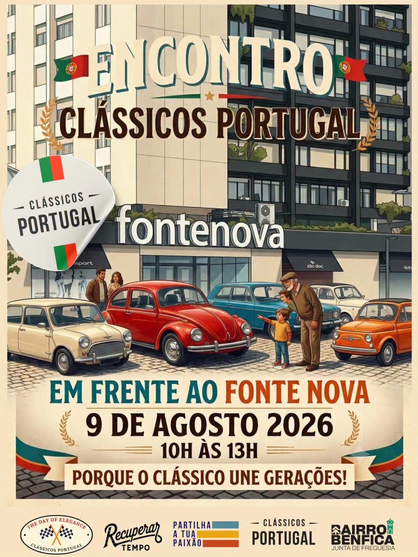 Encontro Clássicos Portugal - Agosto 2026