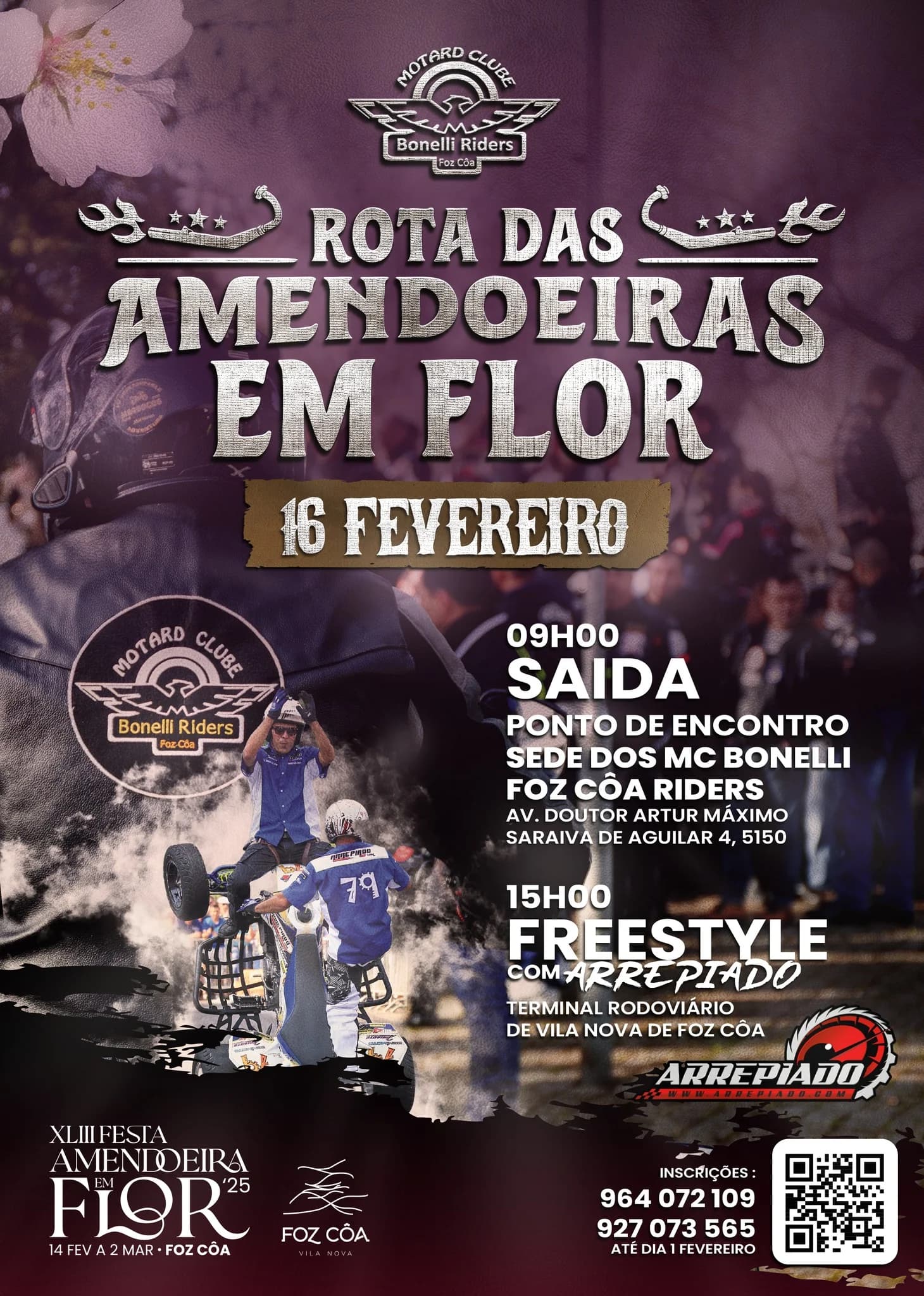 Rota das amendoeiras em flor – Mc Bonelli Foz Côa Riders