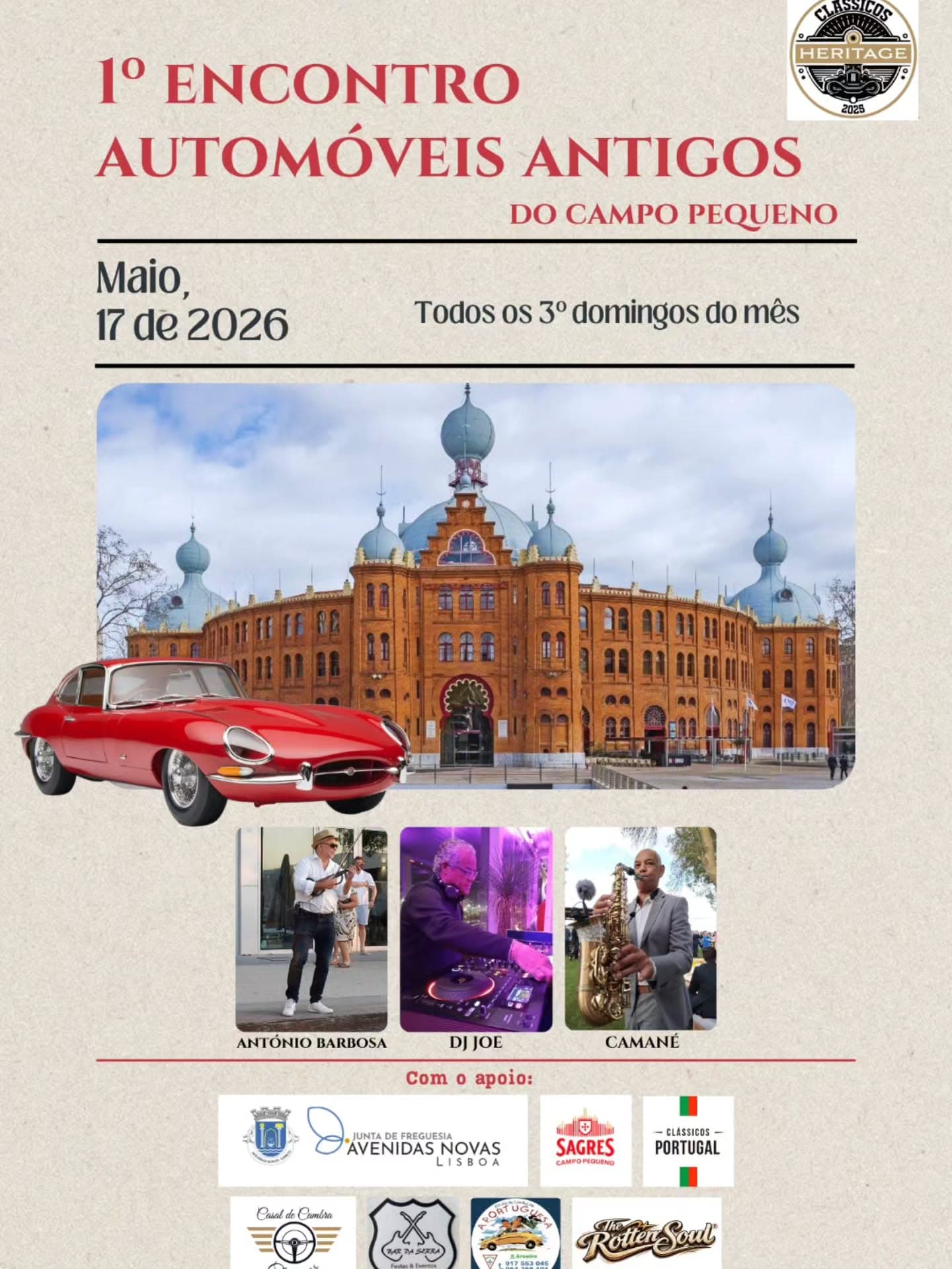 1º Encontro Automóveis Antigo do Campo Pequeno