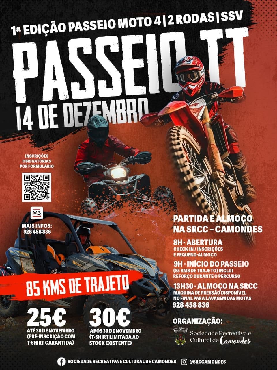 1º Edição Passeio Moto 4, motas e SSV 