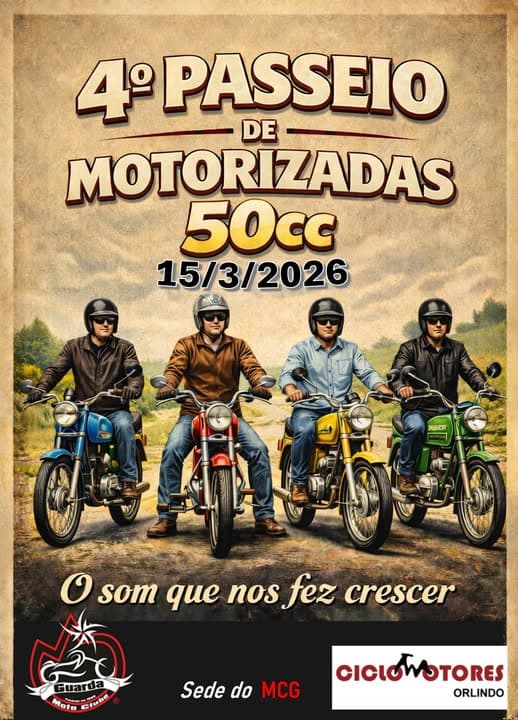 4º Passeio de Motorizadas 50cc - Moto Clube da Guarda