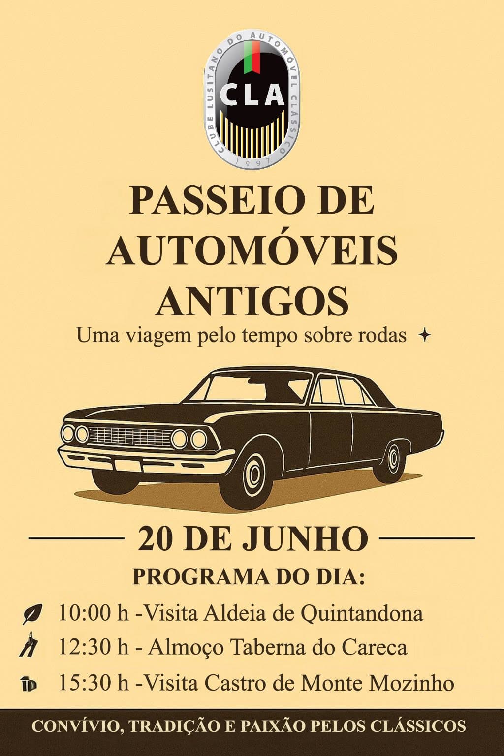 Passeio de Automóveis Antigos CLA 