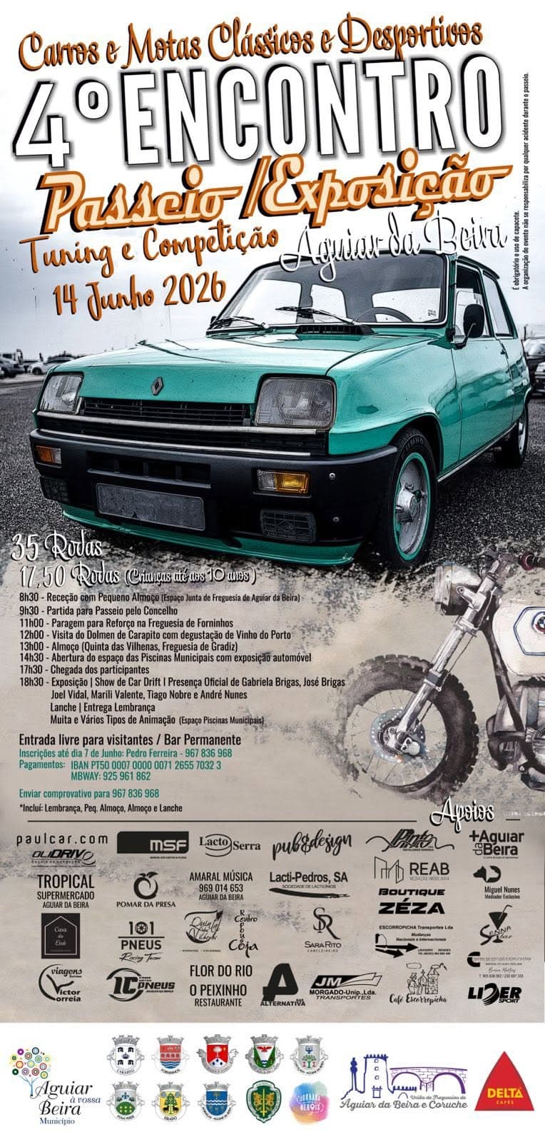 4.º Encontro Passeio / Exposição - Carros e Motas Clássicos e Desportivos