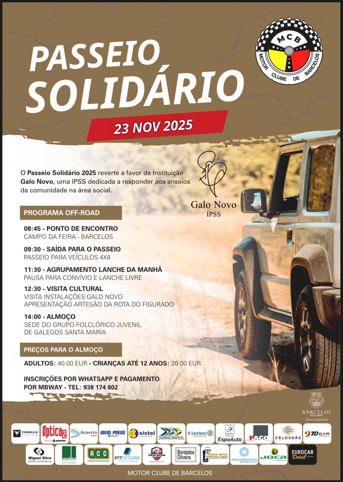 Passeio Solidário - Galo Novo - IPSS 
