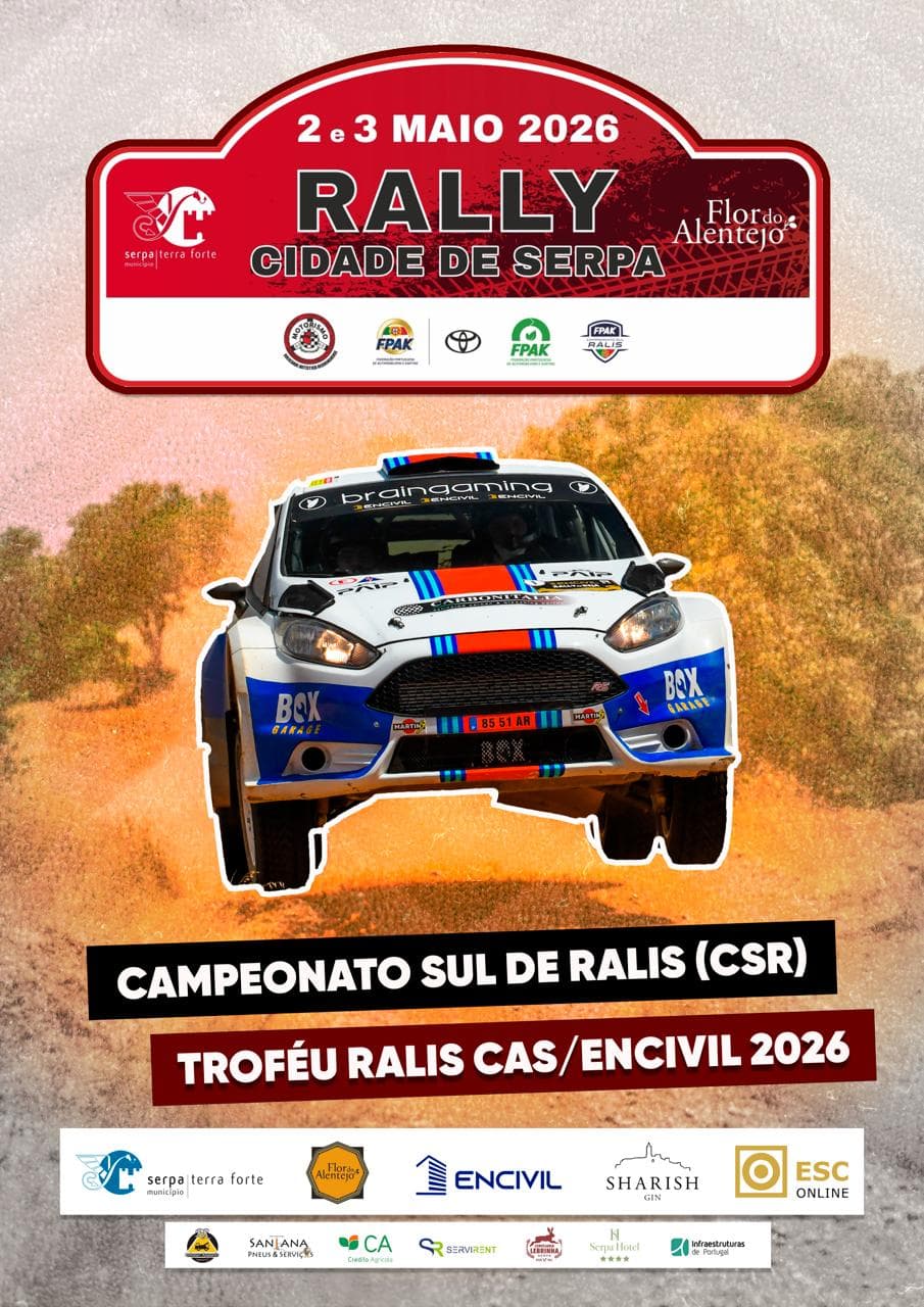 Rally Cidade de Serpa/Flor do Alentejo 2026
