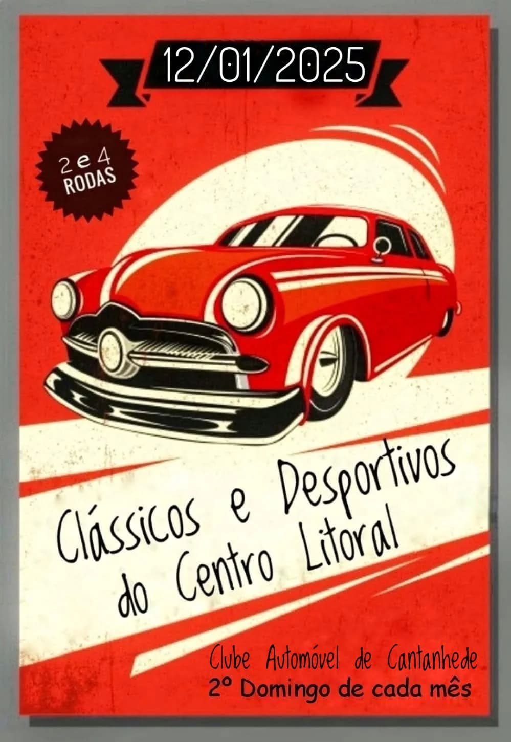 Encontro mensal do Classicos e Desportivos do Centro Litoral