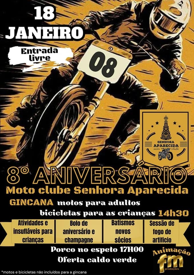 8ª Aniversário Moto Clube Senhora Aparecida