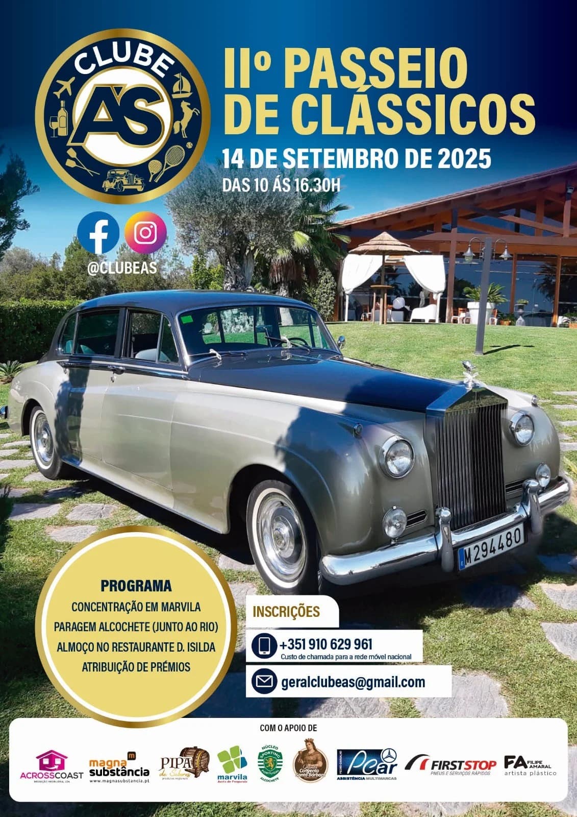 2° Passeio de Carros Clássicos – Clube ÁS