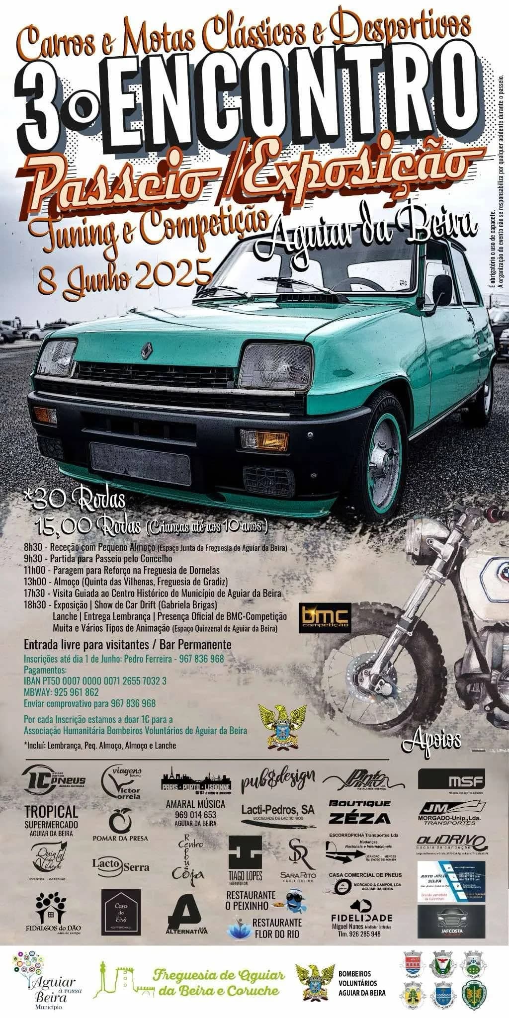3° Encontro Motas Clássicos e Desportivos, Tuning e Competição – Aguiar da Beira
