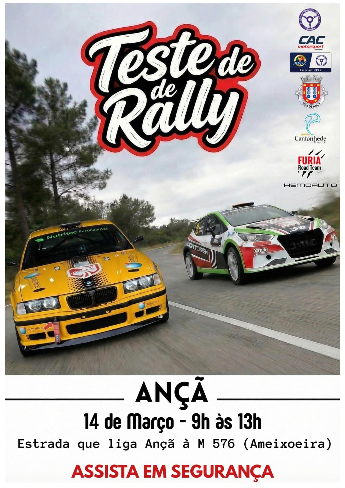 Teste de Rally em Cantanhede