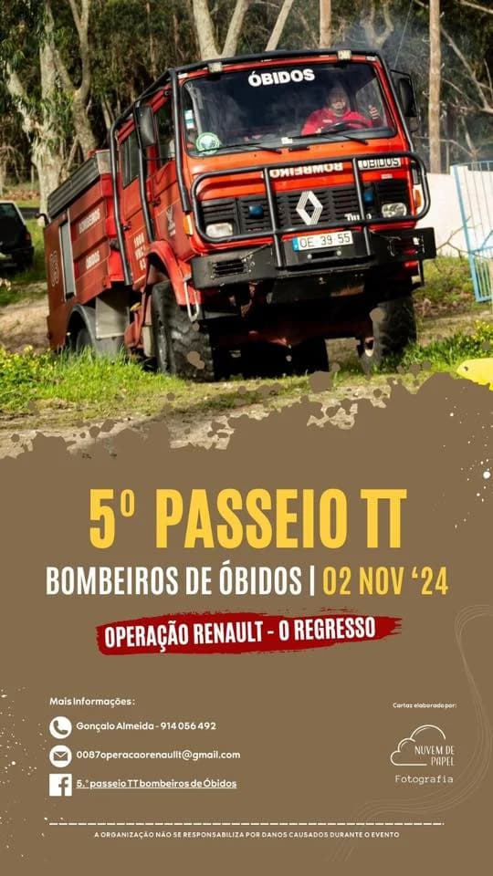 5º passeio TT bombeiros de Óbidos