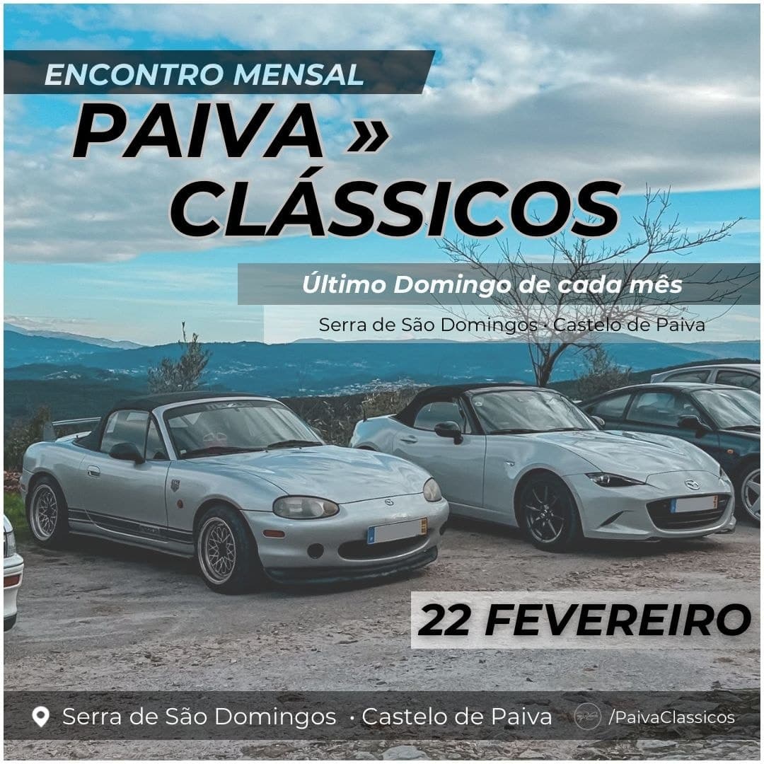 Encontro Mensal Paiva Clássicos - Fevereiro 2026