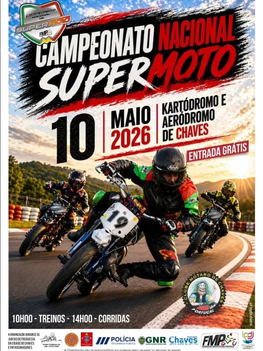 2ª Prova Campeonato Nacional de Supermoto 2026 - Chaves
