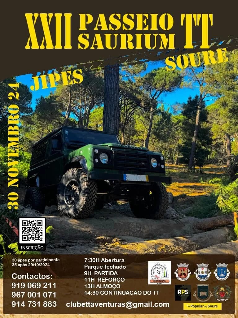 21º SAURIUM TT 4X4 – Clube Tracção Total Aventuras de Soure