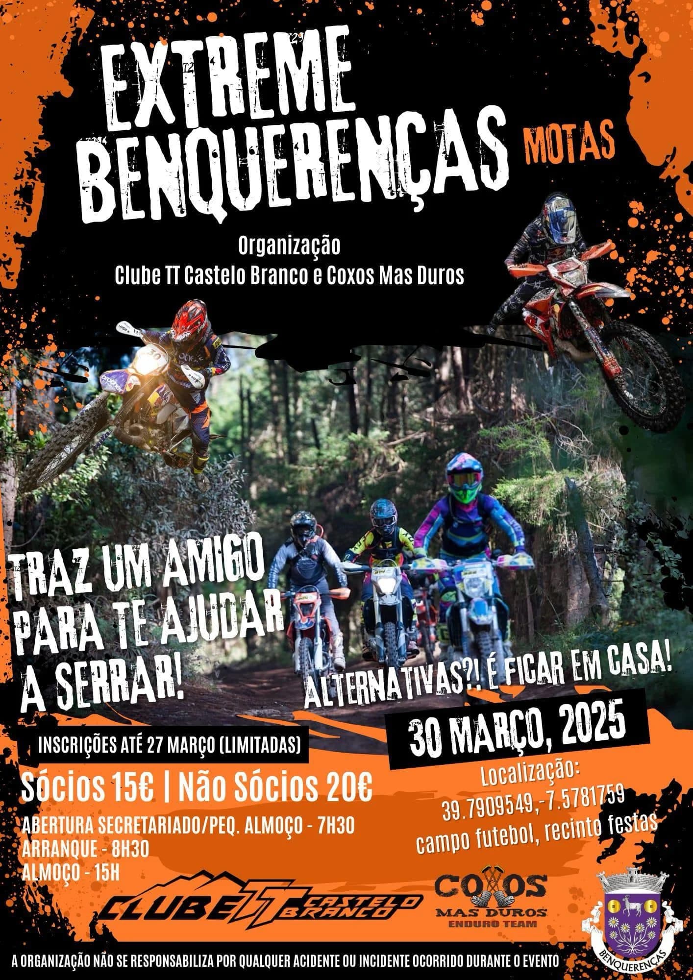 Passeio extreme motos – ClubeTT de Castelo Branco juntamente & Coxos Mas Duros