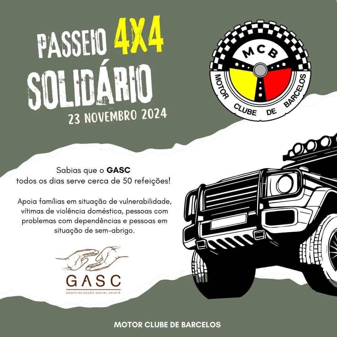 Passeio solidário 4×4 – Motor Clube Barcelos