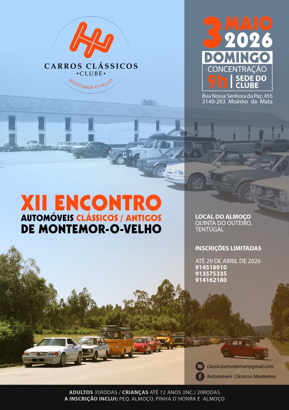 12° Encontro de Automóveis Clássicos/Antigos de Montemor-o-Velho