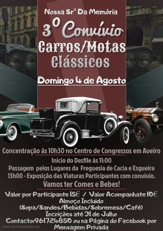 3º Convívio Carros/Motas Clássicos